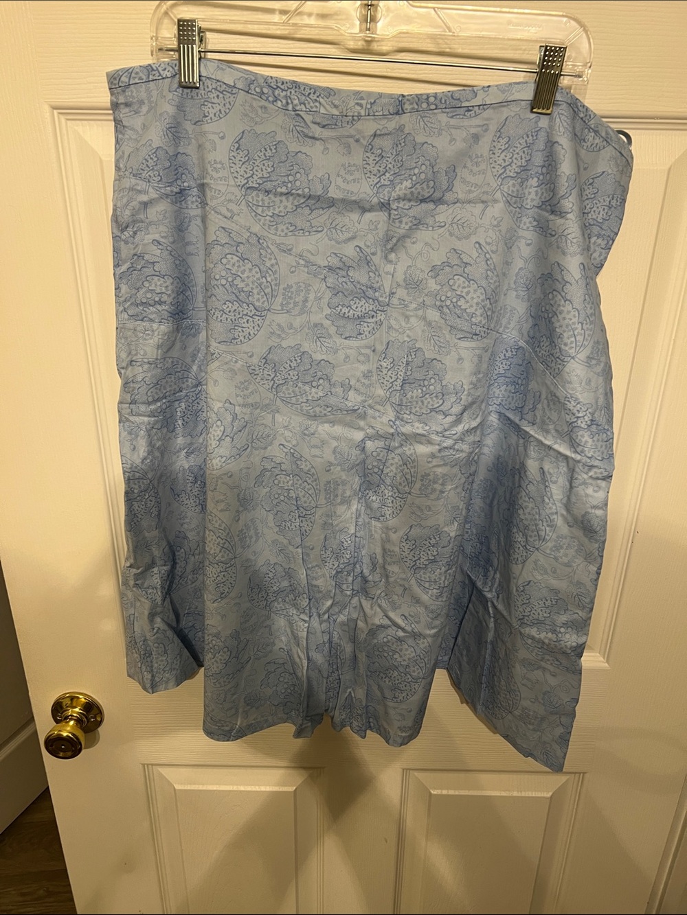 GAP Light Blue A-Line Floral Skirt